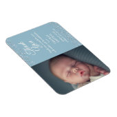 Foto Baby Script Danke Geburtserklärung Magnet (Rechte Seite)