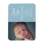 Foto Baby Script Danke Geburtserklärung Magnet (Vertikal)