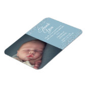 Foto Baby Script Danke Geburtserklärung Magnet (Linke Seite)
