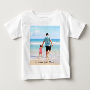 Foto Baby T - Shirt Geschenk mit Text anpassen