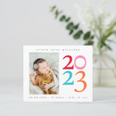 Foto Baby Vielen Dank, dass Sie die Ankündigung (Stehend Vorderseite)