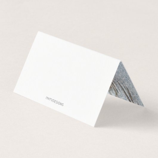 Foto Babydusche | Dankeschön Note Card (Rückseite)