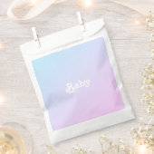 Foto Babydusche, Geburtstag anpassen Geschenktütchen (Ausgeschnitten)