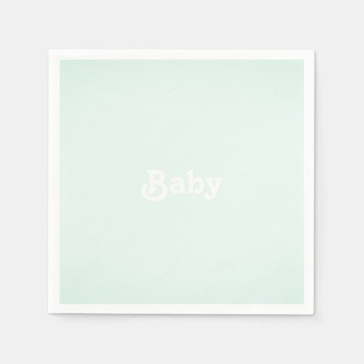 Foto Babydusche, Geburtstag anpassen Serviette (Vorderseite)