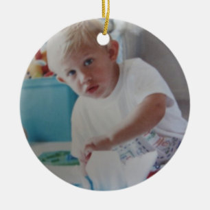 Foto Babys Erste Weihnachten Keramik Ornament