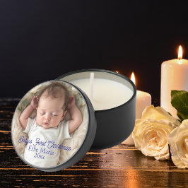Foto Babys erstes Weihnachten Blau Personalisieren