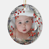 Foto Baby's First Christmas Keramik Ornament (Links)