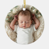 Foto Baby's First Christmas Ornament (Vorne)