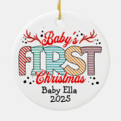 Foto Baby's First Christmas Ornament (Hinten)