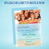 Foto Bachelorette Brautparty Wellness-Center Day Einladung