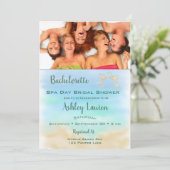 Foto Bachelorette Brautparty Wellness-Center Day Einladung (Stehend Vorderseite)