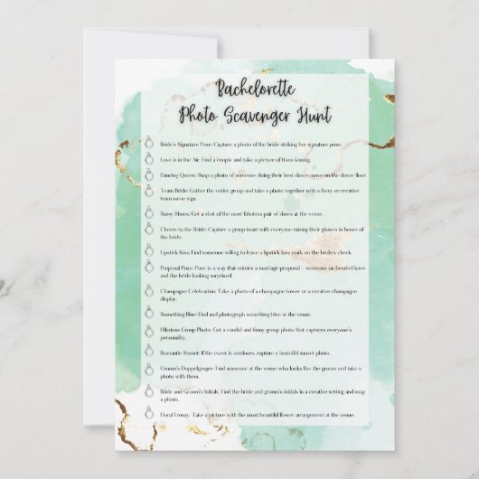 Foto Bachelorette Einladung (Vorderseite)