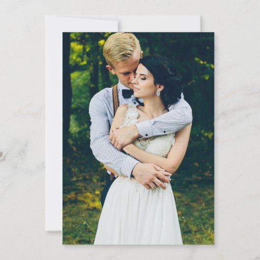 Foto Back Wedding Einladung (Rückseite)