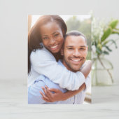 Foto Backcard für Vellum Overlay-Einladung Einladung (Stehend Vorderseite)