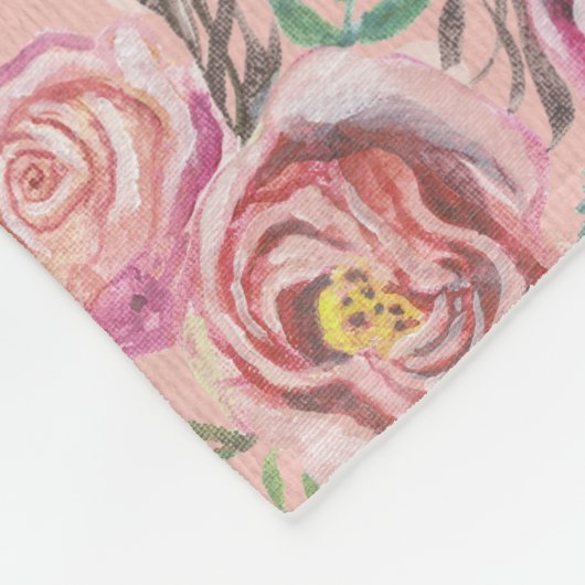 Foto Backdrop Baby Floral Dot Deer Antler BOHO Fleecedecke (Ecke)