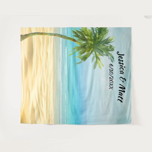 Foto-Background für Strand oder Hochzeit in Urlaub Wandteppich (Vorderseite (Horizontal))