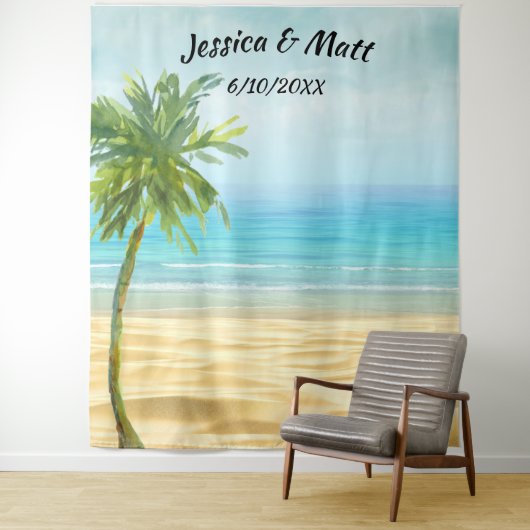 Foto-Background für Strand oder Hochzeit in Urlaub Wandteppich (Beispiel)