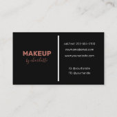 Foto Background Makeup Artist Visitenkarte (Rückseite)