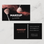 Foto Background Makeup Artist Visitenkarte (Vorne/Hinten)