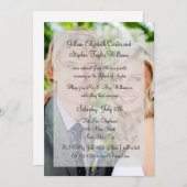 Foto Background Overlay - Hochzeitsankündigung Einladung (Vorne/Hinten)