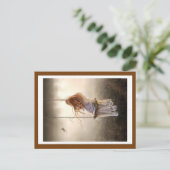 Foto balançoire bohême jeune fille rousse postkarte (Stehend Vorderseite)