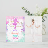 Foto Ballerina Einladung (Stehend Vorderseite)