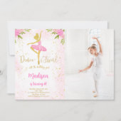 Foto Ballerina Einladung (Vorderseite)