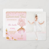 Foto Ballerina Einladung (Vorne/Hinten)
