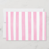 Foto Ballerina Gold und Rosa Einladung (Rückseite)