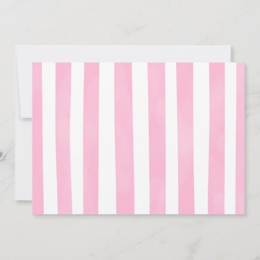 Foto Ballerina Gold und Rosa Einladung (Rückseite)