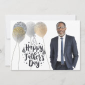 Foto Balloon Vatertag Feiertagskarte (Vorderseite)