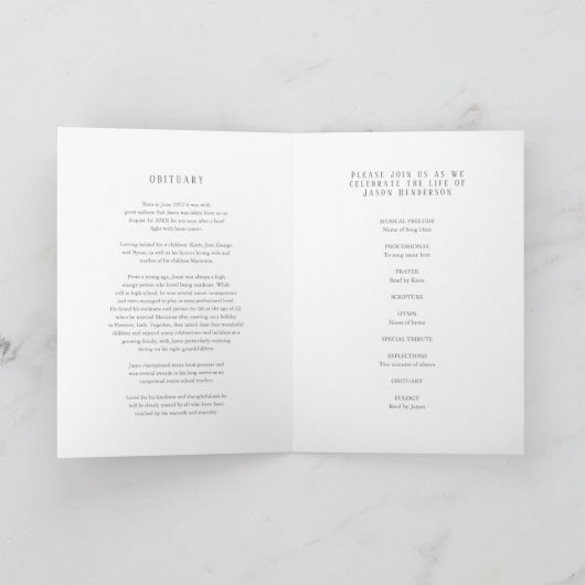 Foto-Bändchenprogramm des Gedenkdienstes Programm (Innenseite)