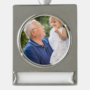 Foto Banner-Ornament Silber