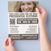 Foto-Banner politische Wahlkampfwerbung Flyer (Hand)