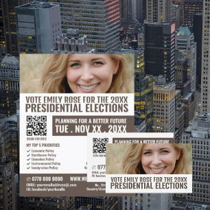 Foto Banner Politischer Wahlkämpfer Visitenkarte