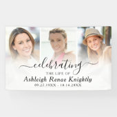 Foto-Banner zum Gedenken an das Leben 3 Banner (Horizontal)