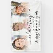 Foto-Banner zum Gedenken an das Leben 3 Banner (Vertikal)