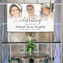 Foto-Banner zum Gedenken an das Leben 3 Banner