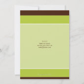 FOTO BAPTISM ERSUCHT: sanft gepunktet 4P Einladung (Rückseite)