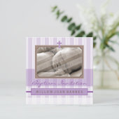 FOTO BAPTISM ERSUCHT :: stilvolle 3SQ Einladung (Stehend Vorderseite)