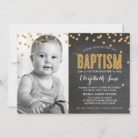 FOTO BAPTISM Gold Glitzer Confetta