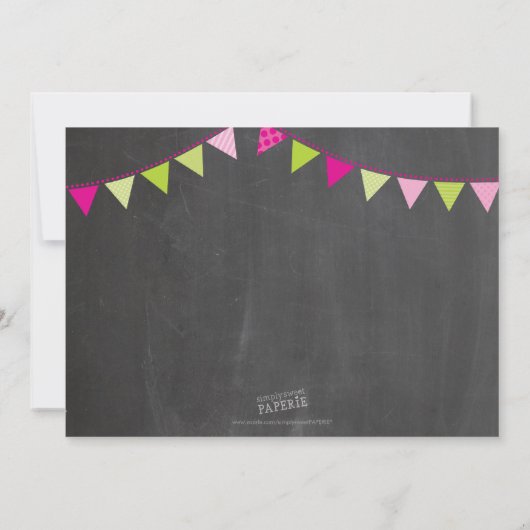 FOTO BAPTISM helle, fette Farbtafel Einladung (Rückseite)