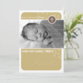 FOTO BAPTISM INVITATION :: Herzpunkt 6P Einladung (Stehend Vorderseite)