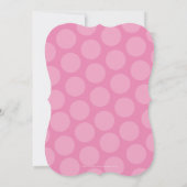 FOTO BAPTISM INVITE niedliche Polster Punktmuster  Einladung (Rückseite)