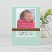 FOTO BAPTISM INVITE :: süß gesagt 5P Einladung (Stehend Vorderseite)