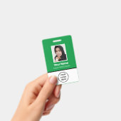Foto, Bar-Code, Logo, Name des Mitarbeiters Ausweis (Handheld)