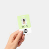 Foto, Bar-Code, Logo, Name des Mitarbeiters Ausweis (Handheld)