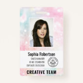 Foto-Bar-Glitzer für benutzerdefinierte Geschäftsp Ausweis (Vorderseite)