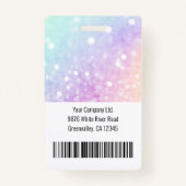 Foto-Bar-Glitzer für benutzerdefinierte Geschäftsp Ausweis (Rückseite)