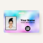 Foto, Bar, Logo, Name Ausweis (Vorderseite)